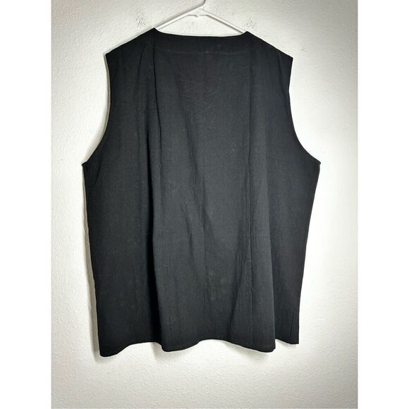 NWT Coofandy Men’s Cotton Blend Black Tank Top Size 3XL - Picture 3 of 9